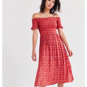 Kimchi blue smocked midi dress